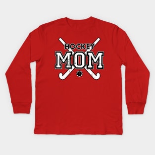 Vintage Field Hockey Mom Field Hockey Lover Kids Long Sleeve T-Shirt